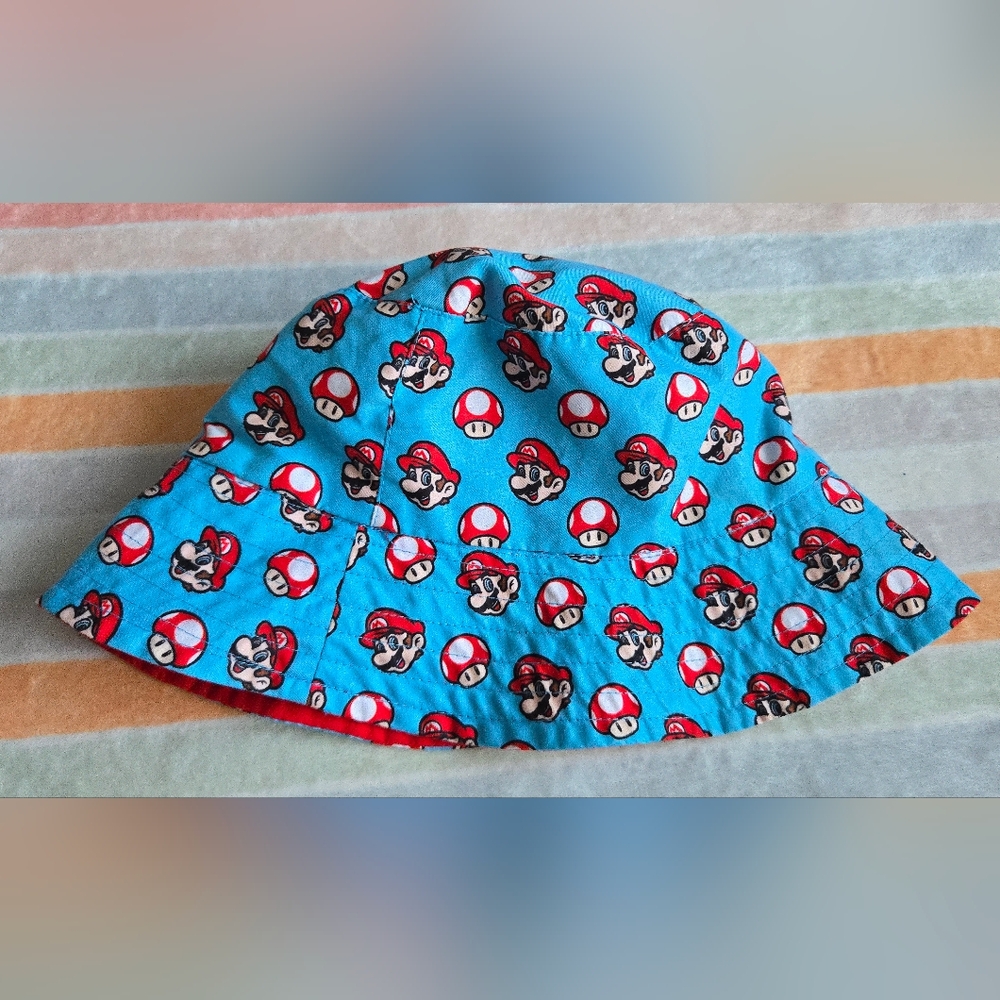 Kids Super Mario Reversible Bucket Hat